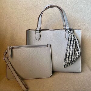 Anne Klein Women's light blue handbag with a wristlet wallet included UEC